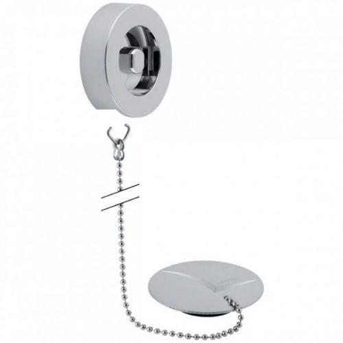 Geberit Kit de montage prêt à l’emploi pour Vidage Baignoire avec bouchon et chaîne 52cm (240468)