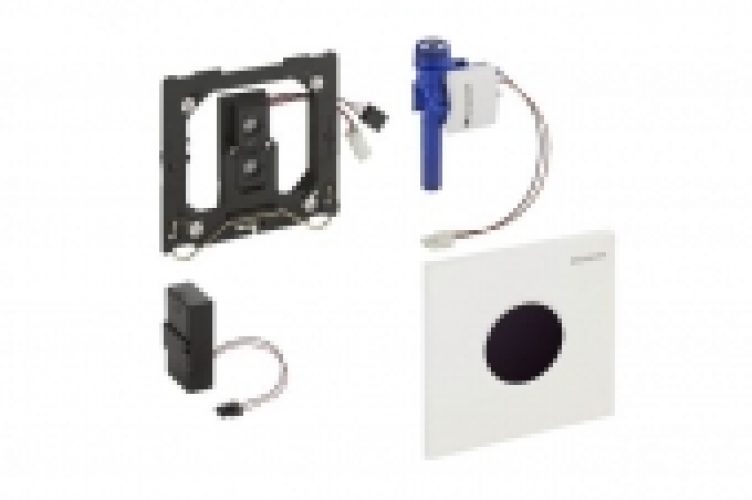 Geberit Sigma01 – HyTronic commande d&rsquo;urinoir hgl.-chr. Zinc Die Cast contact IR / Batterie