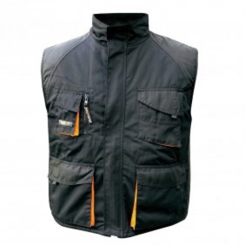 Gilet matelassé CORDOBA Noir/Orange