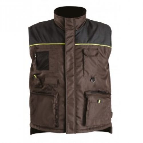Gilet multi-poches doublure polaire ALTEA Marron/Noir
