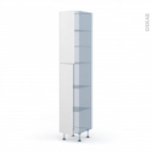 Ginko Blanc Kit Renovation 18 Armoire Etagere N2326 2 Portes L40Xh217Xp60