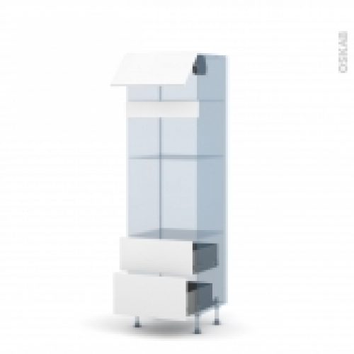 Ginko Blanc Kit Renovation 18 Colonne Fourmo 3638 N1058 1 Abattant 2 Casseroliers L60Xh195Xp60