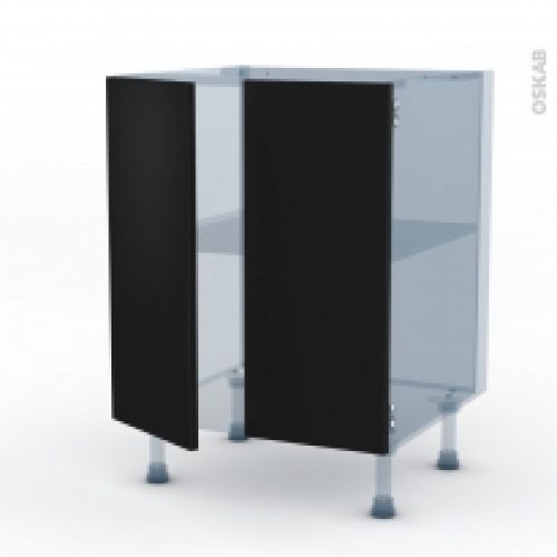 Ginko Noir Kit Renovation 18 Meuble Bas Cuisine 2 Portes L60Xh70Xp60