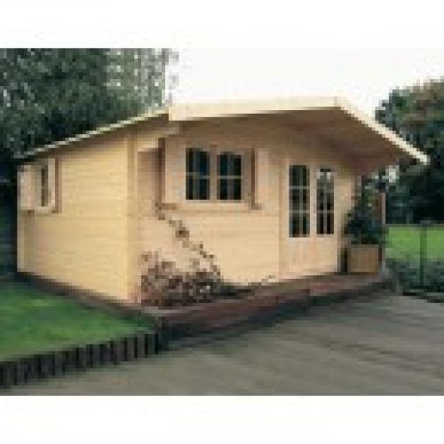 Grand abri de jardin en bois de 20 m2 40 mm d&rsquo;épaisseur