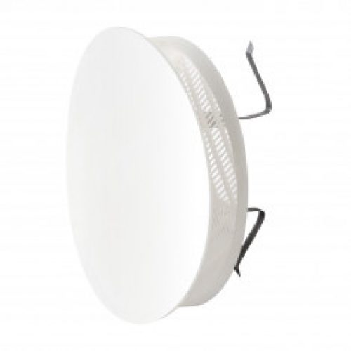 Grille Ø170mm à clipser avec plaque ronde + moustiquaire