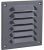 Grille acoustique 200X200mm alu, RAL 7024, gris graphite