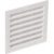 Grille carré 100 x 100, blanche avec moustiquaire