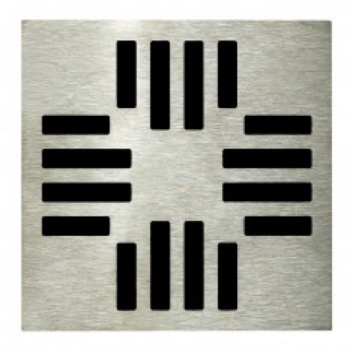 Grille carrée 130 x 130 mm Grafic pour Isotanche