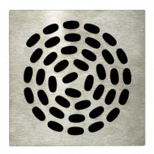 Grille carrée 130 x 130 mm Spirale pour Isotanche