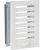 Grille d aeration Et cadre de montage 100 mm x 160 mm plastique blanc