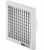 Grille d aereation blanc 150 mm