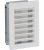 Grille d’aeration avec moustiquaire Et cadre de montage 100 mm x 160 mm plastique blanc