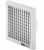 Grille d’aeration blanche 100 mm