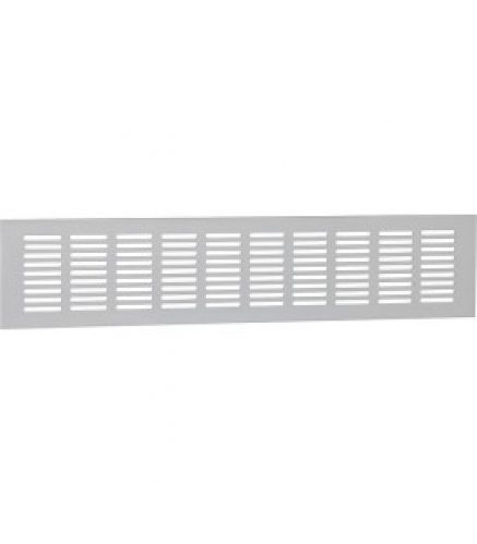 Grille d´aération en aluminium 400x80mm blanc RAL 9016