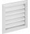 Grille de protection contre les intemperies en alu. 245×245 mm avec moustiquaire et ancrage mural