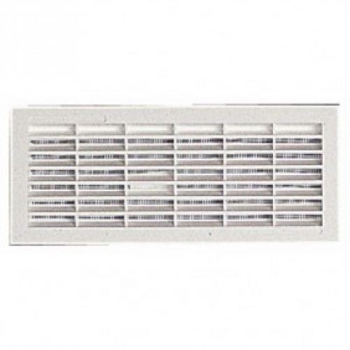 Grille de ventilation B211, 108x314mm, avec moustiquaire, à visser ou à coller