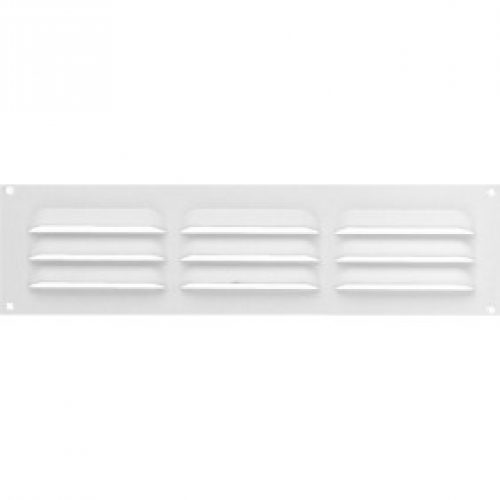 Grille de ventilation à persiennes blanche – sans moustiquaire