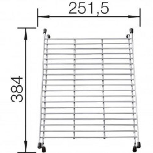 Grille égouttoir suspendue et amovible 384×251,5 mm – Blanco