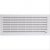 Grille horiz démontable, à fermeture avec moust, H120 x L299, 116 cm² de passage d’air,