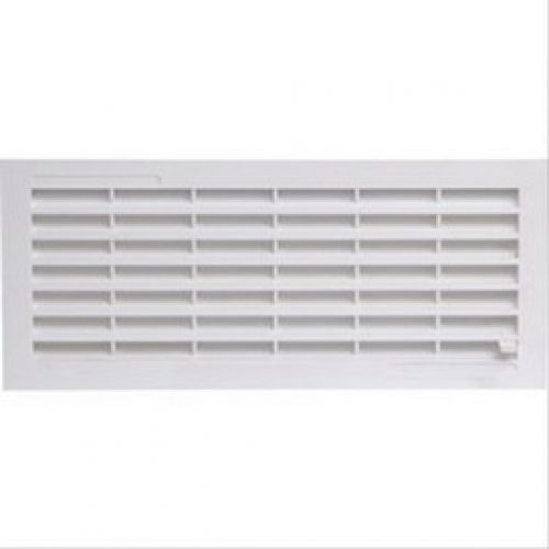 Grille horiz démontable, à fermeture avec moust, H132 x L338