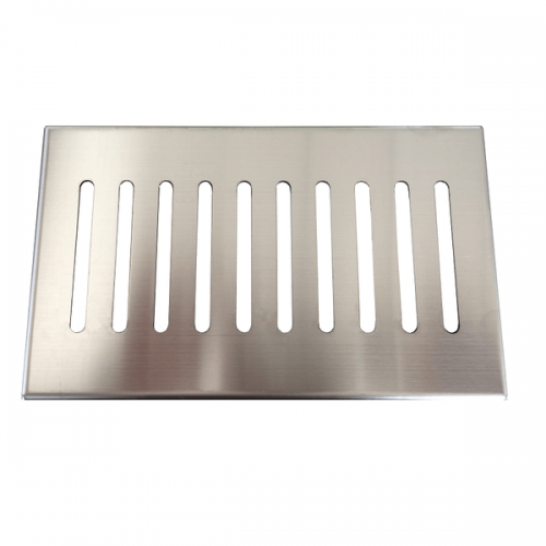 Grille inox PIATTO pour receveurs de douche en SoliCast©, motif droit