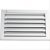 Grille murale alu naturel 200×200,prof.à encastrer 28,5