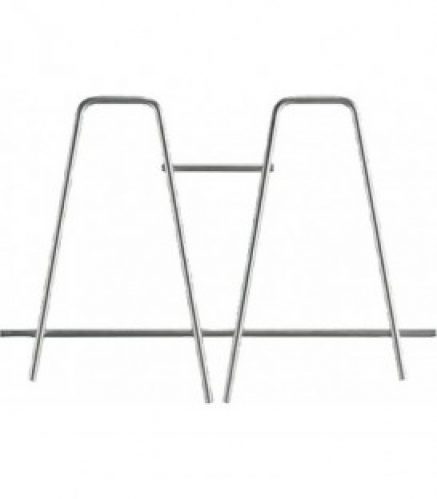 Grille rabattable en acier inoxydable pour déversoir-vidoir 93 017 05