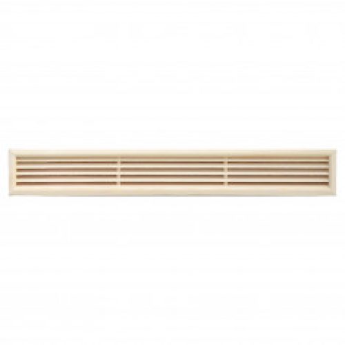 Grille rectangulaire en bois 60x550mm, trou 48x538mm, à encastrer