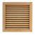 Grille ventilation carrée en bois 172x172mm, trou 160x160mm, à encastrer