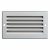 Grille ventilation métal 100x60mm – Couleur Aluminium ou inox