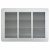 Grille ventilation métal 340x240mm – Couleur Aluminium ou inox