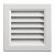 Grille ventilation PVC traditionnelle 140x140mm – A encastrer