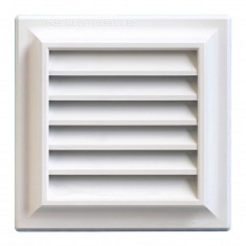 Grille ventilation PVC traditionnelle 140x140mm – Pose en applique