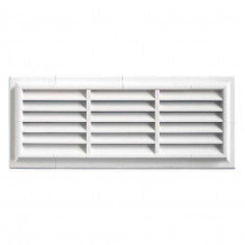 Grille ventilation PVC traditionnelle 140x340mm – Pose en applique
