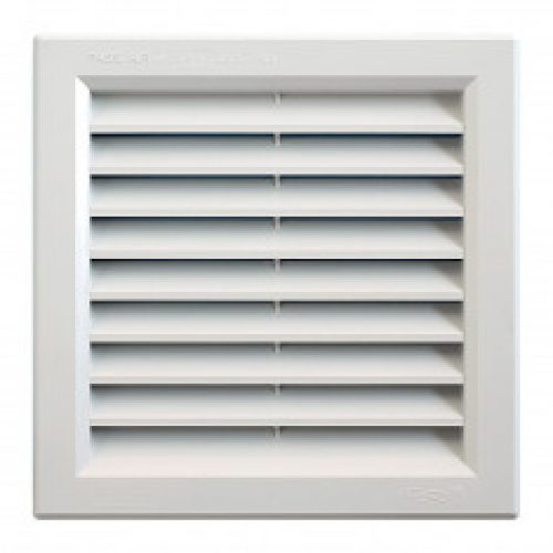 Grille ventilation PVC traditionnelle 189x189mm – A encastrer