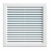 Grille ventilation PVC traditionnelle 240x240mm – A encastrer