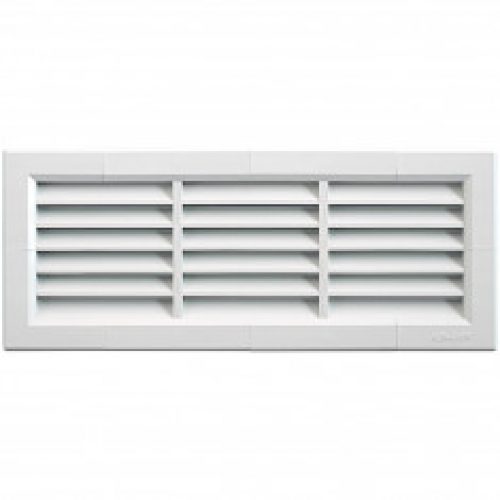 Grille ventilation PVC traditionnelle 340x140mm – A encastrer