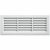 Grille ventilation PVC traditionnelle 340x140mm – A encastrer