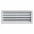 Grille ventilation rectangulaire PVC 254x108mm à encastrer