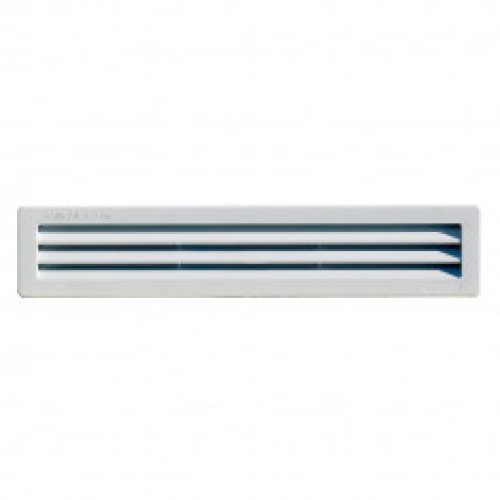 Grille ventilation rectangulaire PVC 305x60mm à encastrer