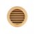 Grille ventilation ronde bois Ø extérieur 110mm – Ø trou 100mm – à encastrer