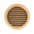 Grille ventilation ronde bois Ø extérieur 130mm – Ø trou 125mm – à encastrer