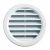Grille ventilation ronde PVC blanc – A encastrer