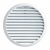 Grille ventilation ronde PVC blanc avec ressorts