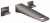 GROHE Allure Brilliant – 3-Loch-Wachtischwandbatterie Ausladung 210 mm hard graphite