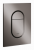 GROHE Arena Cosmopolitan S – Plaque de commande pour WC avec double chasse et marche/arrêt hard graphite / hard graphite