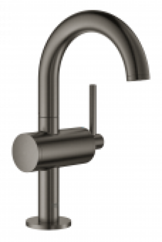 GROHE Atrio – Mitigeur monocommande lavabo taille M avec bonde de vidage Push-Open hard graphite brossé