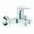 GROHE BauFlow – Mitigeur monocommande de bain avec 2 sorties chrome