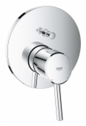 GROHE Concetto – Façade de mitigeur monocommande encastré pour 2 sorties chrome