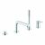 GROHE Concetto – Robinetterie 4 trous baignoire avec 2 sorties chrome